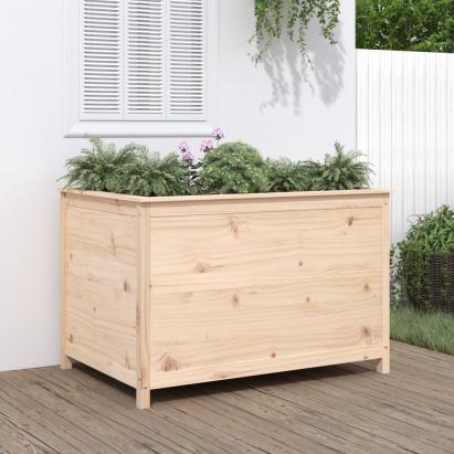 Strat înălțat de grădină, 119,5x82,5x78 cm, lemn masiv de pin GartenMobel Dekor