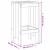 Taburete de bar, 2 buc., alb, 40x36x75 cm, lemn masiv de pin GartenMobel Dekor