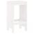 Taburete de bar, 2 buc., alb, 40x36x75 cm, lemn masiv de pin GartenMobel Dekor