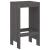 Taburete de bar, 2 buc., gri, 40x36x75 cm, lemn masiv de pin GartenMobel Dekor
