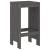 Taburete de bar, 2 buc., gri, 40x36x75 cm, lemn masiv de pin GartenMobel Dekor
