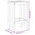 Taburete de bar, 2 buc., negru, 40x36x75 cm, lemn masiv de pin GartenMobel Dekor