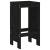 Taburete de bar, 2 buc., negru, 40x36x75 cm, lemn masiv de pin GartenMobel Dekor