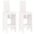 Scaune de bar, 2 buc., alb, 40x42x120 cm, lemn masiv de pin GartenMobel Dekor