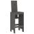 Scaune de bar, 2 buc., gri, 40x42x120 cm, lemn masiv de pin GartenMobel Dekor
