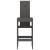 Scaune de bar, 2 buc., gri, 40x42x120 cm, lemn masiv de pin GartenMobel Dekor
