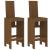 Scaune de bar 2 buc. maro miere 40x42x120 cm lemn masiv de pin GartenMobel Dekor