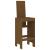 Scaune de bar 2 buc. maro miere 40x42x120 cm lemn masiv de pin GartenMobel Dekor