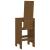 Scaune de bar 2 buc. maro miere 40x42x120 cm lemn masiv de pin GartenMobel Dekor
