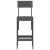 Taburete de bar, 2 buc., gri, 40x48,5x115,5 cm, lemn masiv pin GartenMobel Dekor