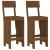 Taburete bar 2 buc. maro miere 40x48,5x115,5 cm lemn masiv pin GartenMobel Dekor