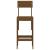 Taburete bar 2 buc. maro miere 40x48,5x115,5 cm lemn masiv pin GartenMobel Dekor