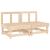 Canapele de mijloc pentru grădină, 2 buc., lemn masiv pin GartenMobel Dekor