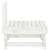 Canapele de mijloc pentru grădină, 2 buc., alb, lemn masiv pin GartenMobel Dekor