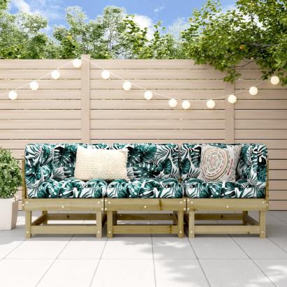 Set mobilier de grădină, 3 piese, lemn de pin impregnat GartenMobel Dekor