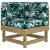 Canapea colțar cu perne, lemn de pin tratat GartenMobel Dekor