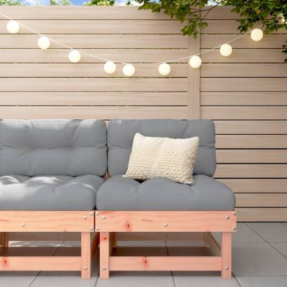 Canapea de mijloc cu perne, lemn masiv douglas GartenMobel Dekor