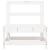 Canapele de mijloc pentru grădină, 2 buc., alb, lemn masiv pin GartenMobel Dekor