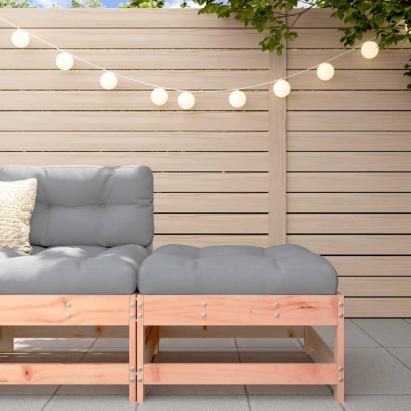 Taburet de grădină cu pernă, lemn masiv douglas GartenMobel Dekor