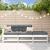 Set mobilier de grădină cu perne, 3 piese, alb, lemn masiv GartenMobel Dekor