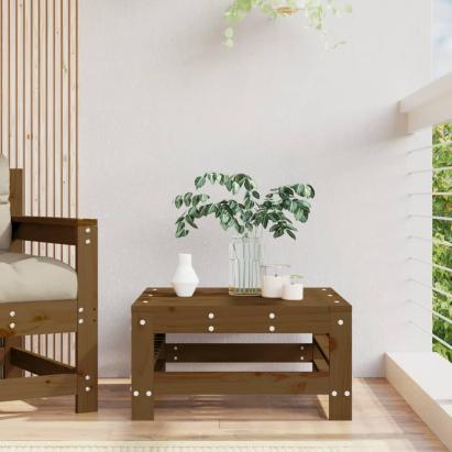 Taburet de grădină, maro miere, lemn masiv de pin GartenMobel Dekor
