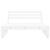 Canapea de mijloc de grădină, alb, 120x80 cm, lemn masiv pin GartenMobel Dekor