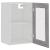 Dulap suspendat cu sticlă gri sonoma 40x31x60 cm lemn prelucrat GartenMobel Dekor