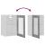Dulap suspendat cu sticlă gri sonoma 40x31x60 cm lemn prelucrat GartenMobel Dekor