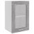 Dulap suspendat cu sticlă gri sonoma 40x31x60 cm lemn prelucrat GartenMobel Dekor