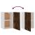 Dulap suspendat, stejar fumuriu, 39,5x31x60 cm, lemn prelucrat GartenMobel Dekor
