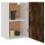 Dulap suspendat, stejar fumuriu, 39,5x31x60 cm, lemn prelucrat GartenMobel Dekor
