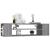 Dulap TV suspendat, gri sonoma, 100x30x26,5 cm, lemn prelucrat GartenMobel Dekor