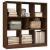 Bibliotecă, stejar maro, 97,5x29,5x100 cm, lemn prelucrat GartenMobel Dekor