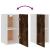 Dulap suspendat, stejar fumuriu, 29,5x31x60 cm, lemn prelucrat GartenMobel Dekor