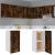 Dulap suspendat, stejar fumuriu, 29,5x31x60 cm, lemn prelucrat GartenMobel Dekor