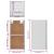 Dulap suspendat, gri sonoma, 29,5x31x60 cm, lemn prelucrat GartenMobel Dekor