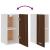 Dulap suspendat, stejar maro, 29,5x31x60 cm, lemn prelucrat GartenMobel Dekor