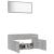 Set mobilier de baie, 2 piese, gri sonoma, lemn prelucrat GartenMobel Dekor