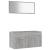 Set mobilier de baie, 2 piese, gri sonoma, lemn prelucrat GartenMobel Dekor