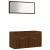 Set mobilier de baie, 2 piese, stejar maro, lemn prelucrat GartenMobel Dekor