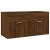 Set mobilier de baie, 2 piese, stejar maro, lemn prelucrat GartenMobel Dekor