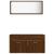Set mobilier de baie, 2 piese, stejar maro, lemn prelucrat GartenMobel Dekor