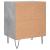 Noptiere, 2 buc., gri beton, 40x30x50 cm, lemn compozit GartenMobel Dekor