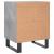 Noptiere, 2 buc., gri beton, 40x30x50 cm, lemn compozit GartenMobel Dekor