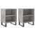 Noptiere, 2 buc., gri beton, 40x30x50 cm, lemn compozit GartenMobel Dekor