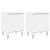 Noptiere, 2 buc, alb, 40x30x50 cm, lemn compozit GartenMobel Dekor