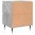 Noptiere, 2 buc., gri beton, 40x35x50 cm, lemn compozit GartenMobel Dekor