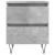 Noptiere, 2 buc., gri beton, 40x35x50 cm, lemn compozit GartenMobel Dekor