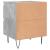 Noptiere, 2 buc., gri beton, 40x35x50 cm, lemn compozit GartenMobel Dekor