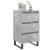 Noptiere, 2 buc., gri beton, 40x35x69 cm, lemn compozit GartenMobel Dekor